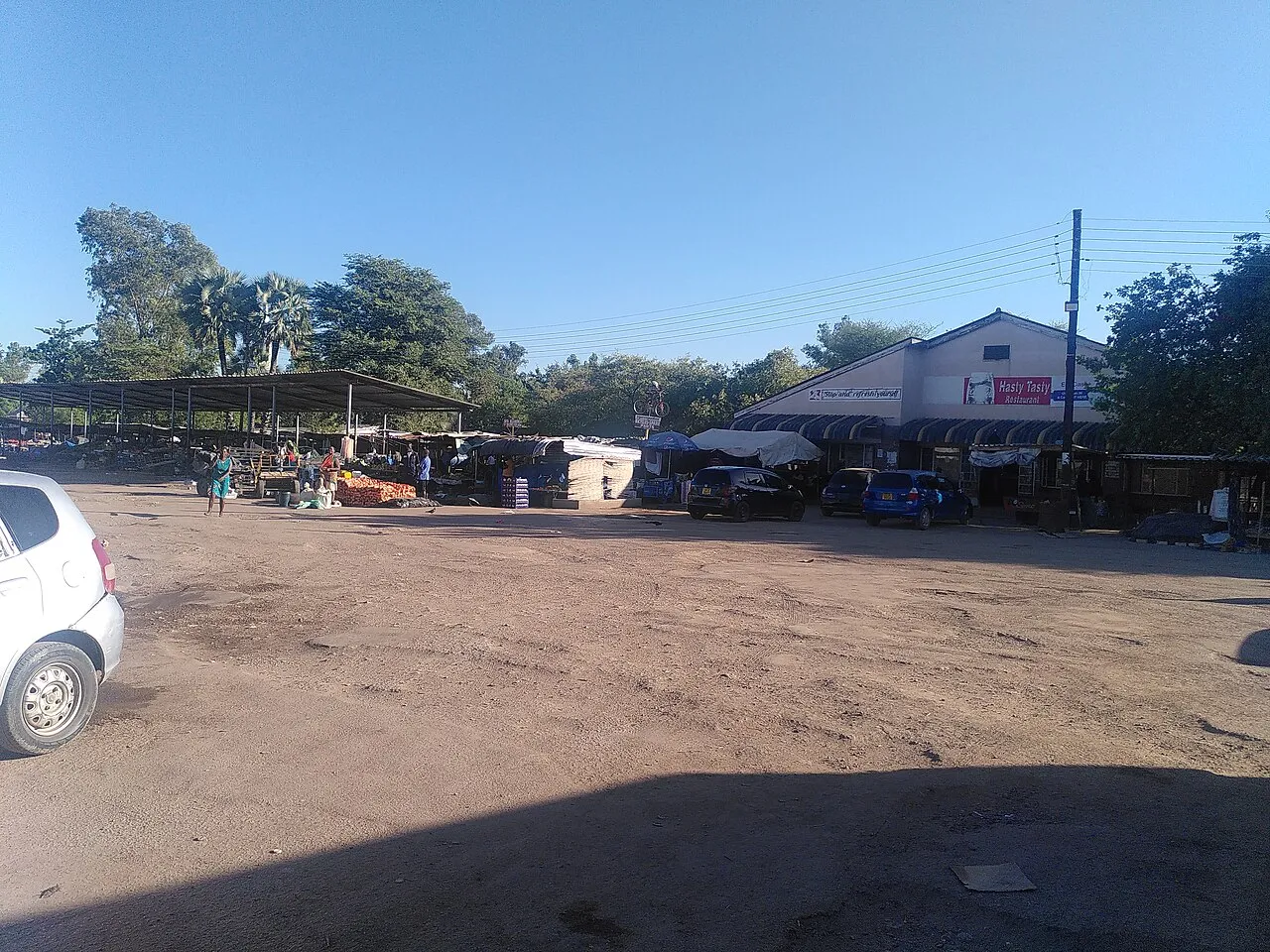 Hwange Bus Station, a transport hub in the town of Hwange, Zimbabwe.